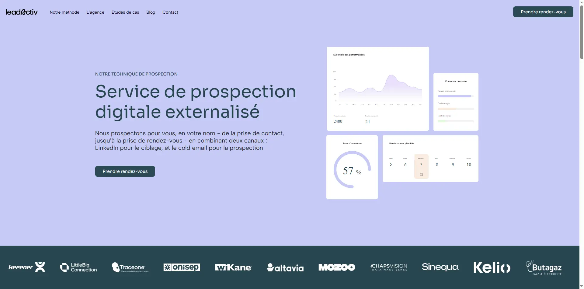 LeadActiv – section « Notre méthode »