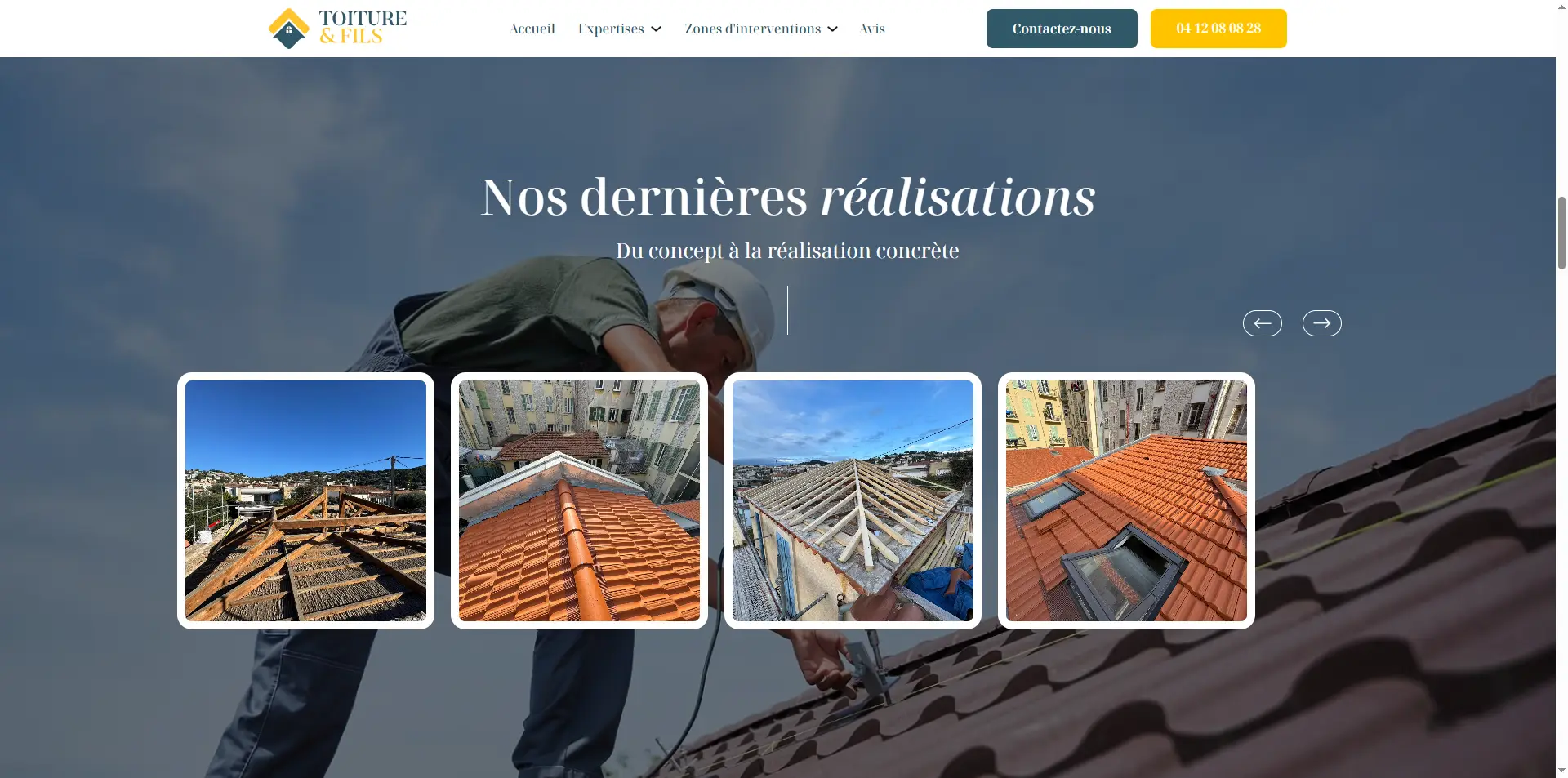 Toiture & Fils – section réalisations